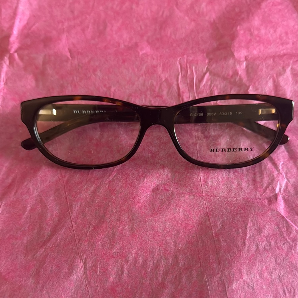 Burberry Women's Tortoise Shell Glasses Made in Italy 53~15~135